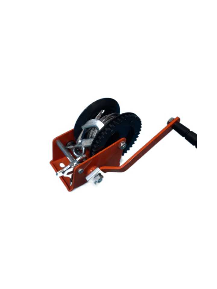 Лебедка ручная барабанная LRB-700 700кг канат 10м